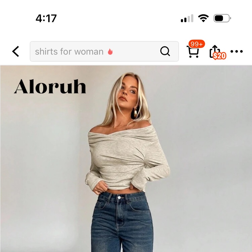 Off shoulder top